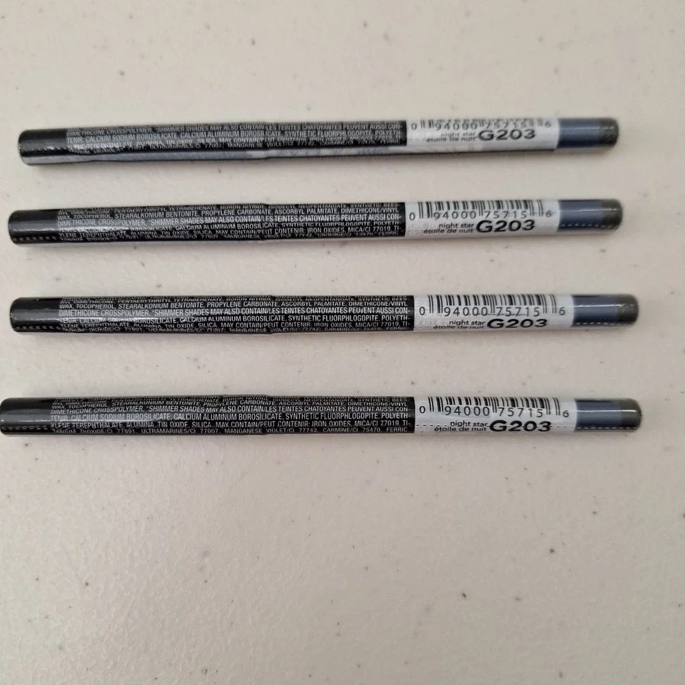 4 Set AVON GLIMMERSTICKS CHROMES EYE LINER - Night Star - G203- New Sealed